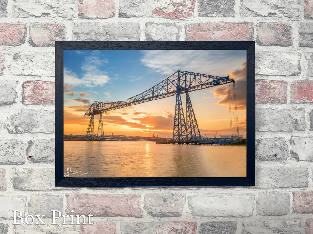 Transporter Bridge Middlesbrough 4 Transporter Bridge Middlesbrough - Landscape-Box-Print