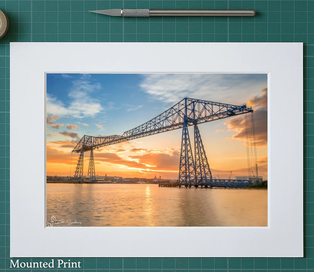 Transporter Bridge Middlesbrough 2 Transporter Bridge Middlesbrough - Landscape-Mounted-Print