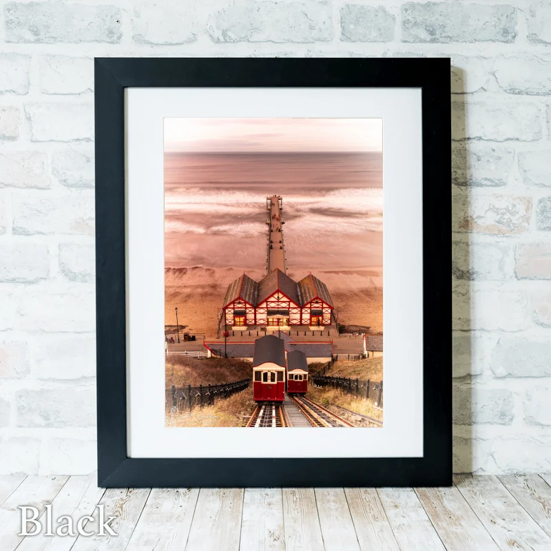 Victorian Pier Saltburn 3 Victorian Pier Saltburn - Black-Portrait-Frame