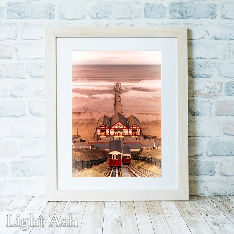 Victorian Pier Saltburn 2 Victorian Pier Saltburn - Light-Ash-Portrait-Frame