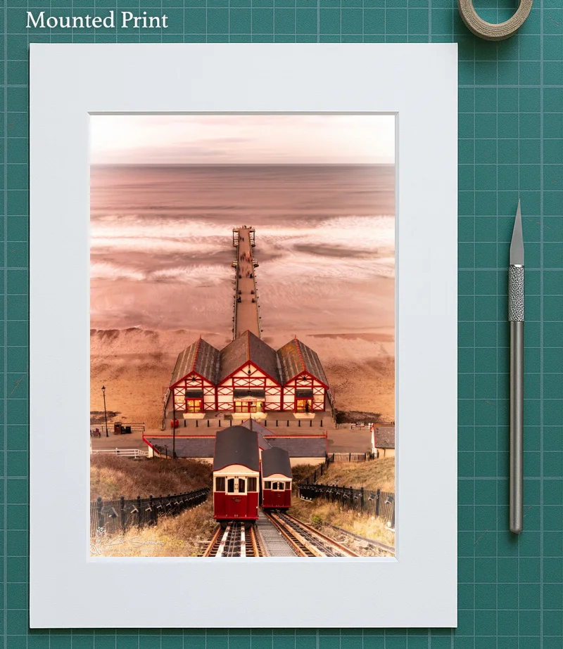 Victorian Pier Saltburn 5 Victorian Pier Saltburn - Mounted-Print-Portrait