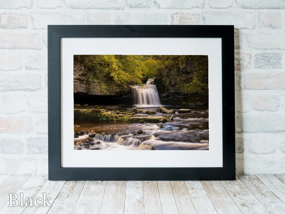 West Burton Falls 6 West Burton Falls - Black-Landscape-Frame