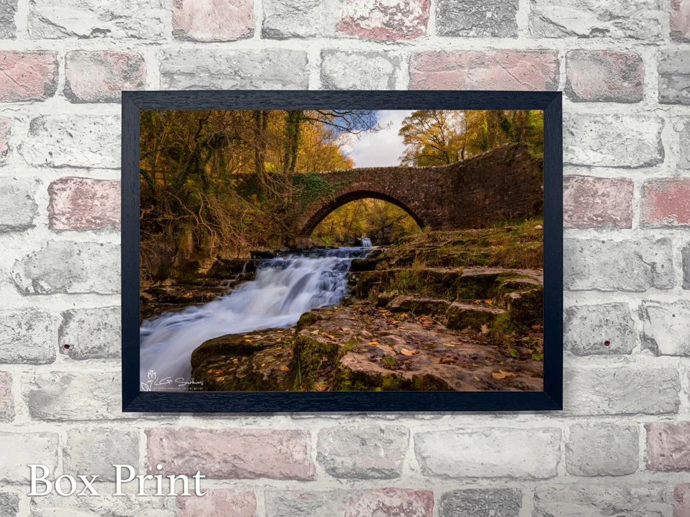West Burton Falls Old Bridge 4 West Burton Falls Old Bridge - Landscape-Box-Print
