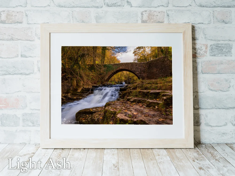 West Burton Falls Old Bridge 5 West Burton Falls Old Bridge - Light-Ash-Landscape-Frame