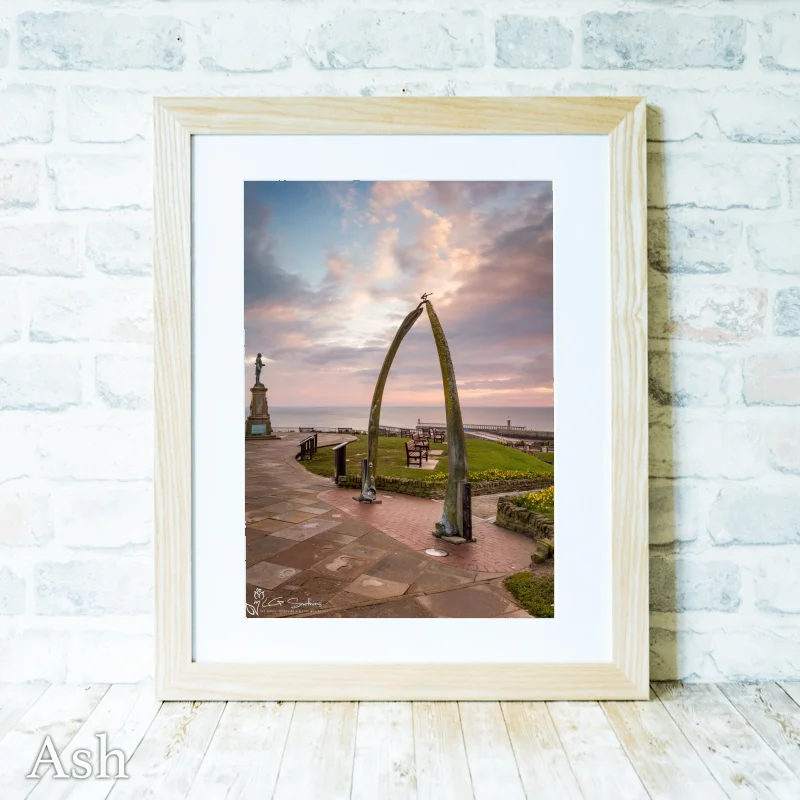 West Cliff Whitby 4 West Cliff Whitby - Ash-Portrait-Frame