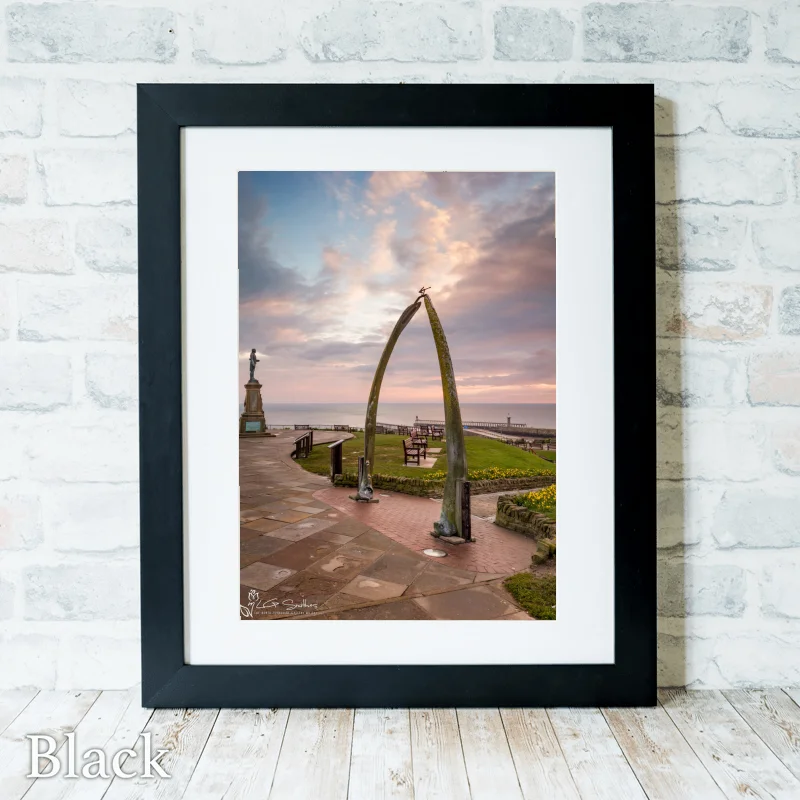 West Cliff Whitby 3 West Cliff Whitby - Black-Portrait-Frame