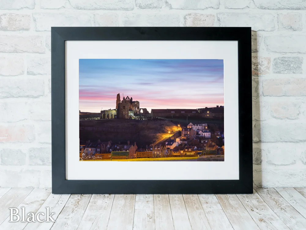 Whitby Abbey And Its 199 Steps 6 Whitby Abbey And Its 199 Steps - Black-Landscape-Frame