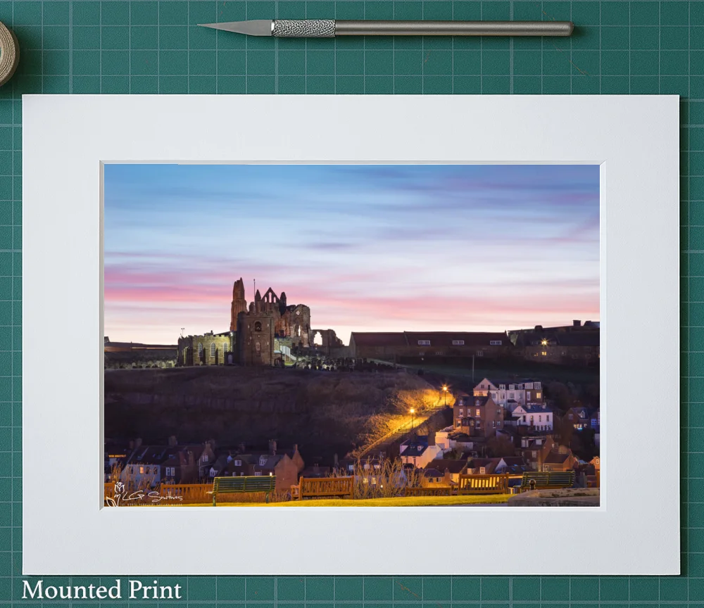Whitby Abbey And Its 199 Steps 2 Whitby Abbey And Its 199 Steps - Landscape-Mounted-Print