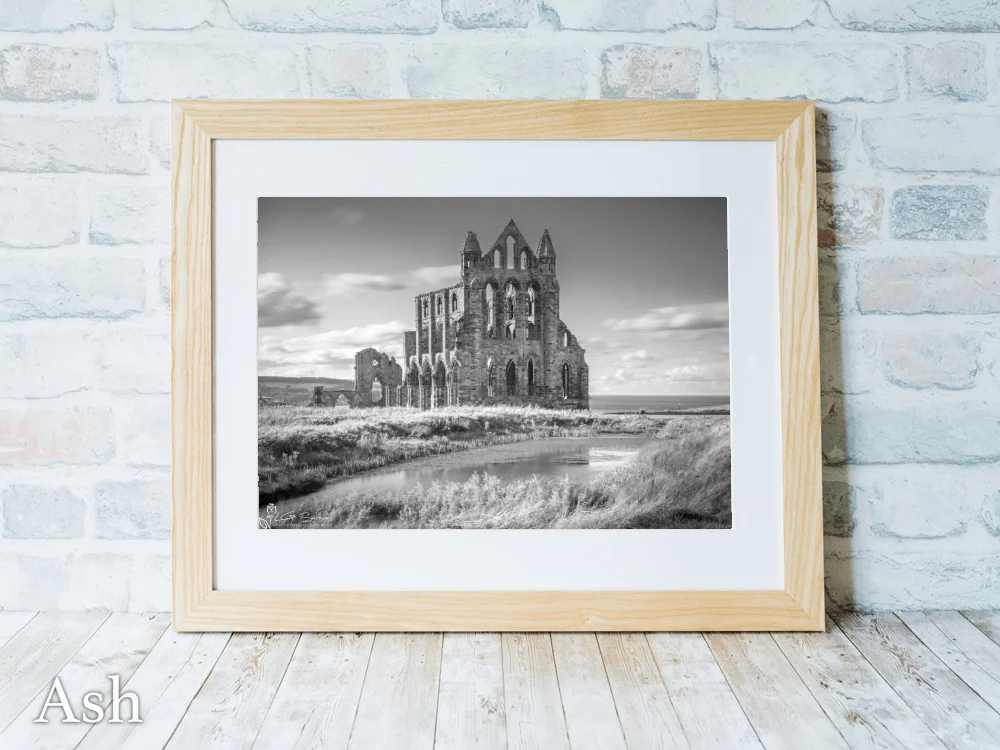 Whitby Abbey Black And White 7 Whitby Abbey Black And White - Ash-Landscape-Frame