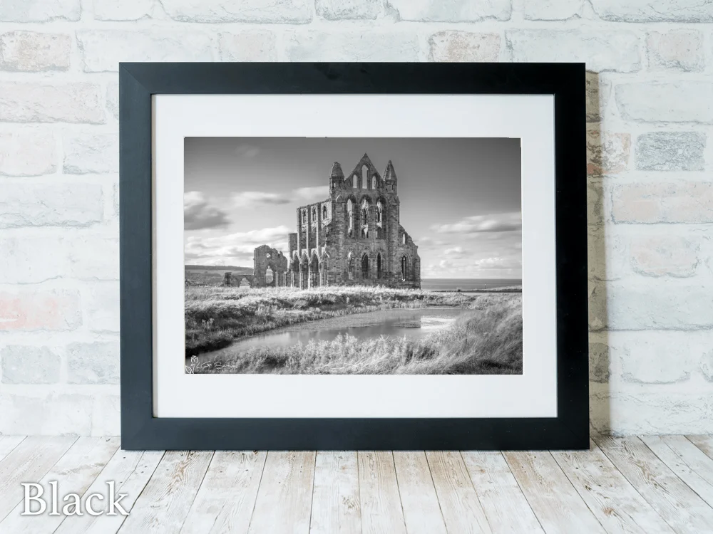 Whitby Abbey Black And White 6 Whitby Abbey Black And White - Black-Landscape-Frame
