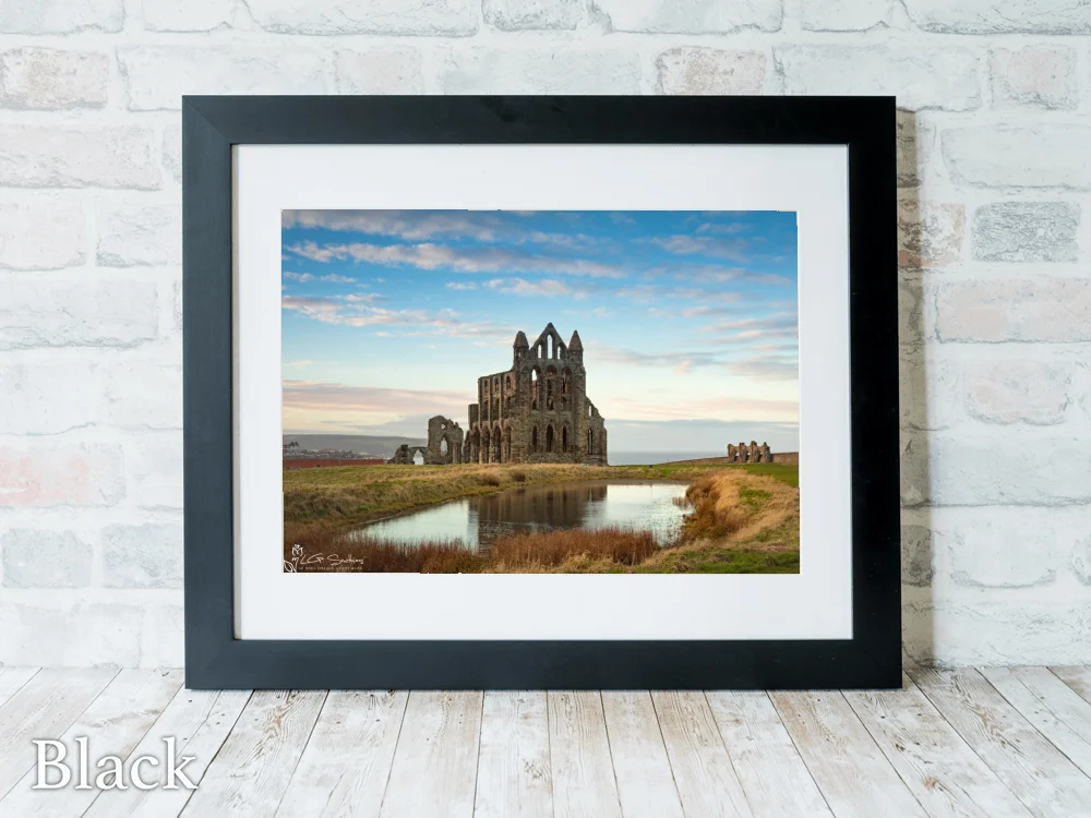 Whitby Abbey 6 Whitby Abbey - Black-Landscape-Frame