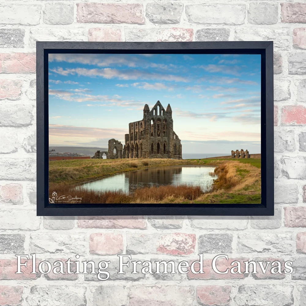 Whitby Abbey 3 Whitby Abbey - Landscape-Float-Frame-Canvas