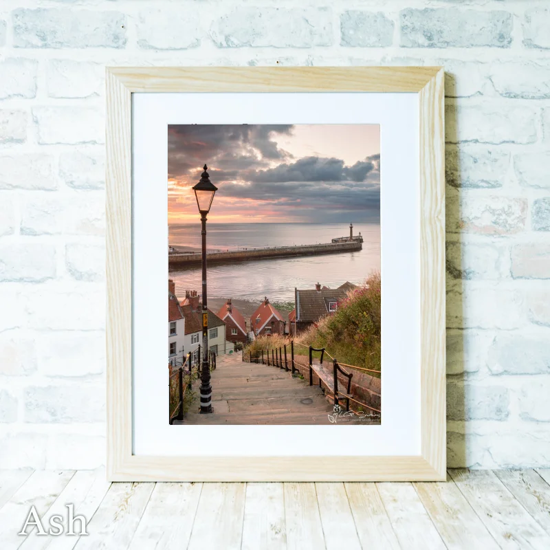 Whitby Abbey Steps At Sunset Portrait 4 Whitby Abbey Steps At Sunset Portrait - Ash-Portrait-Frame