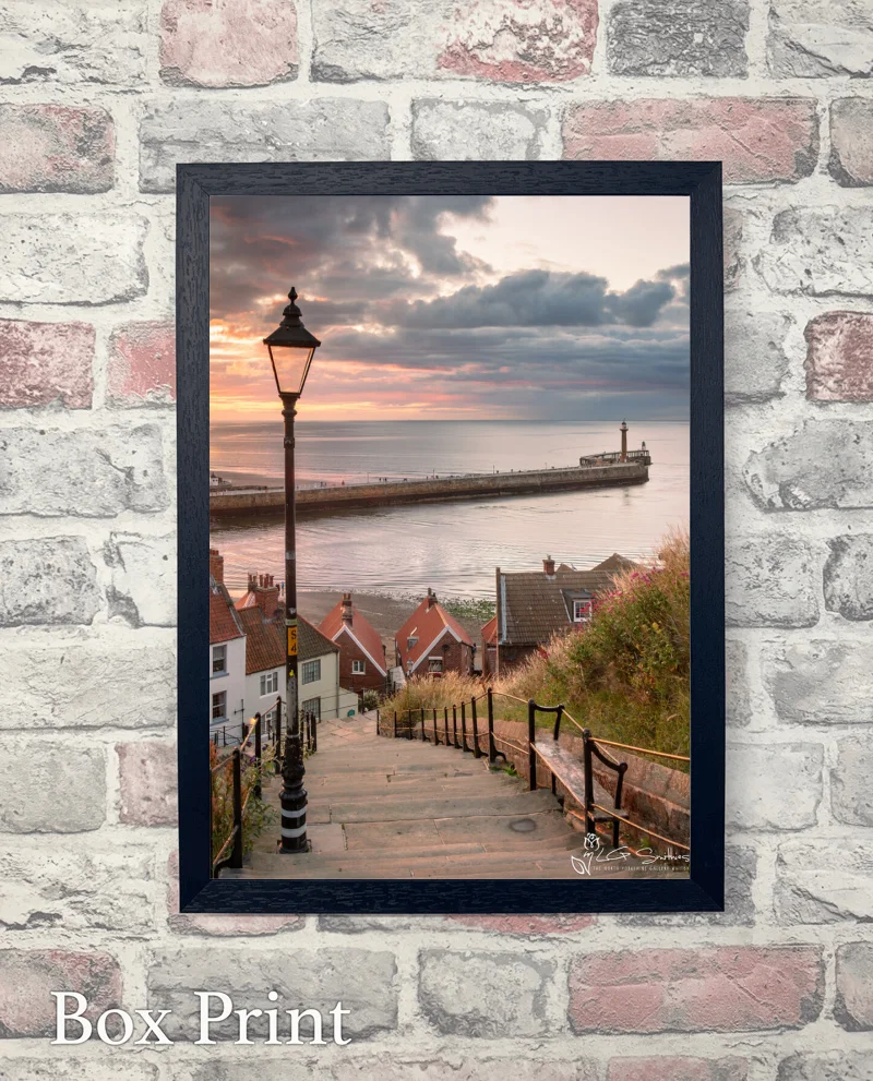 Whitby Abbey Steps At Sunset Portrait 6 Whitby Abbey Steps At Sunset Portrait - Box-Print-Portrait