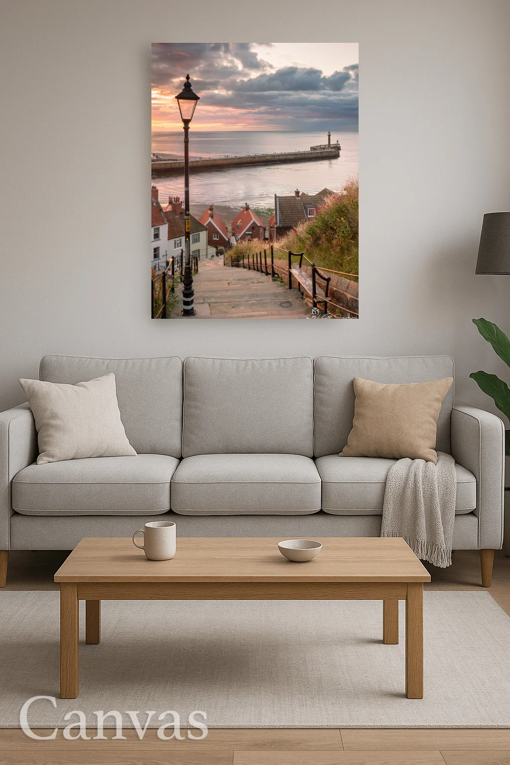 Whitby Abbey Steps At Sunset Portrait 8 Whitby Abbey Steps At Sunset Portrait - Wall-art-for-living-room-portrait