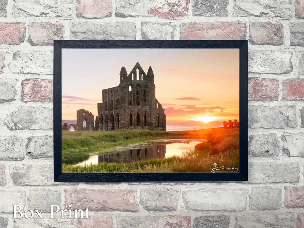Whitby Abbey Summer Sunset 4 Whitby Abbey Summer Sunset - Landscape-Box-Print