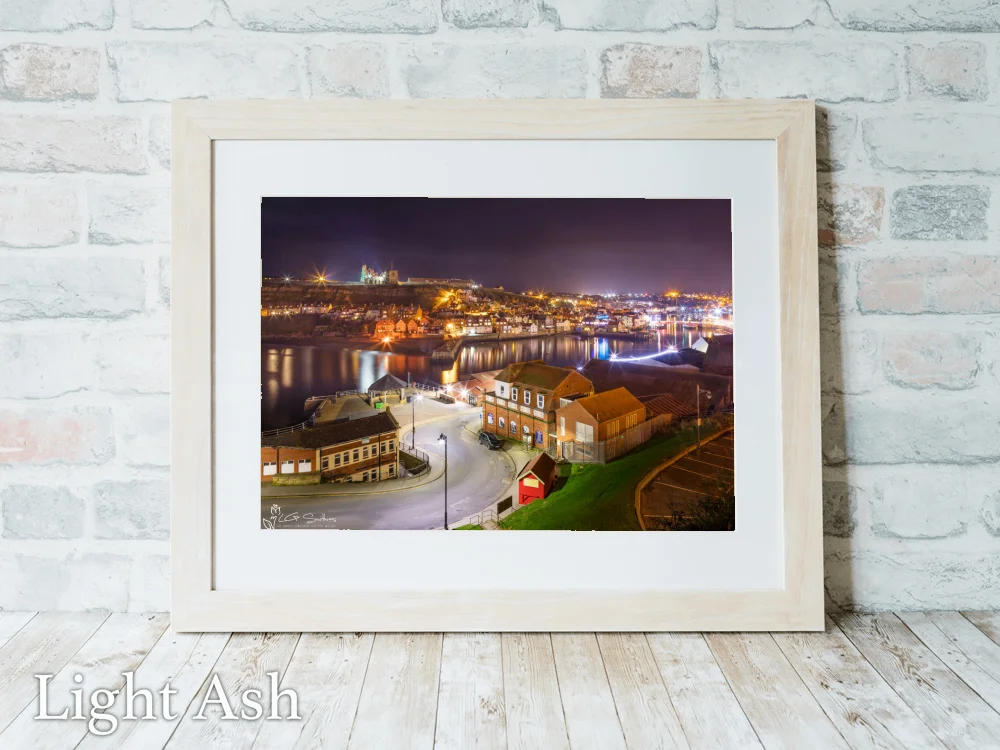 Whitby and The Illuminated Abbey 5 Whitby and The Illuminated Abbey - Light-Ash-Landscape-Frame