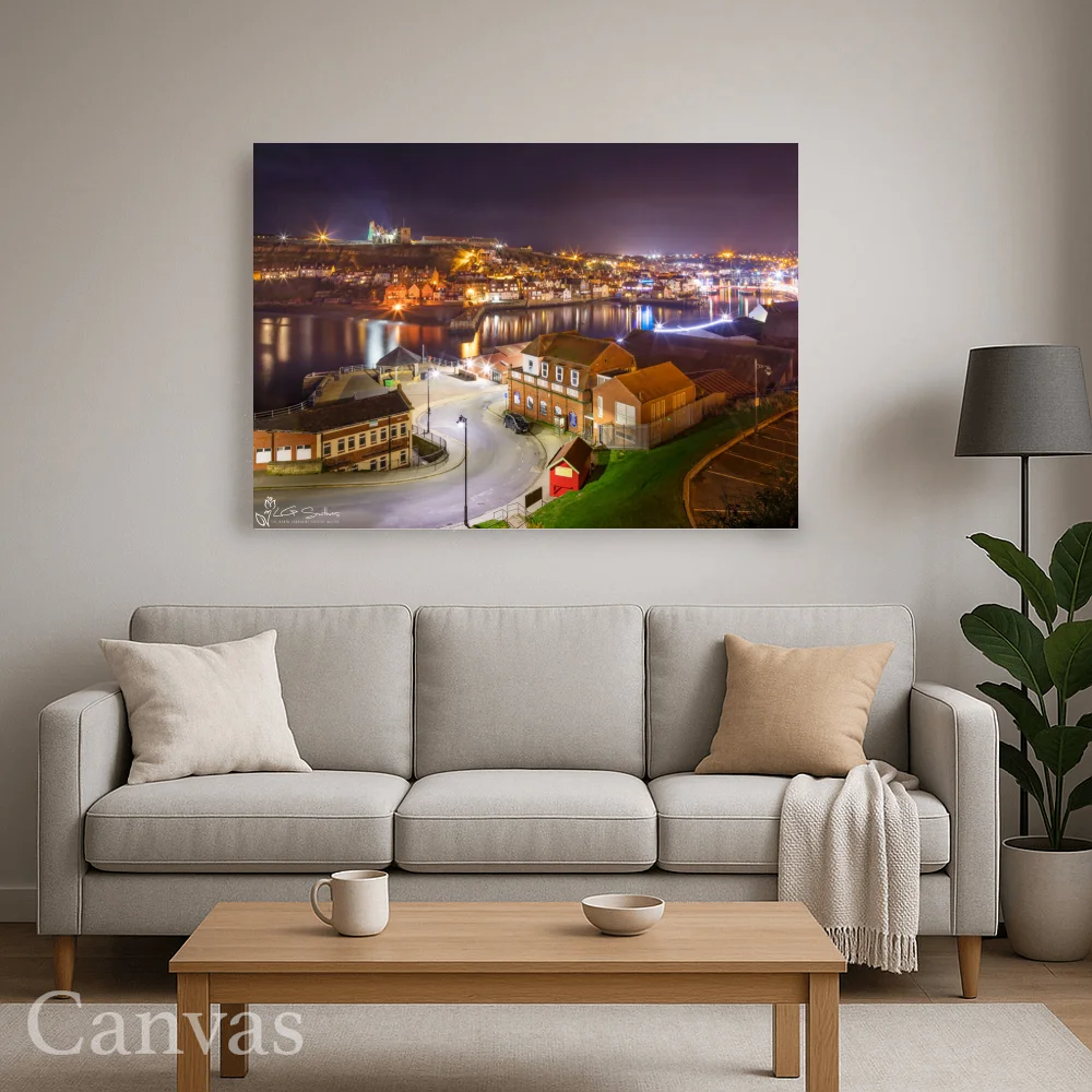 Whitby and The Illuminated Abbey 8 Whitby and The Illuminated Abbey - Wall-art-for-living-room-landscape