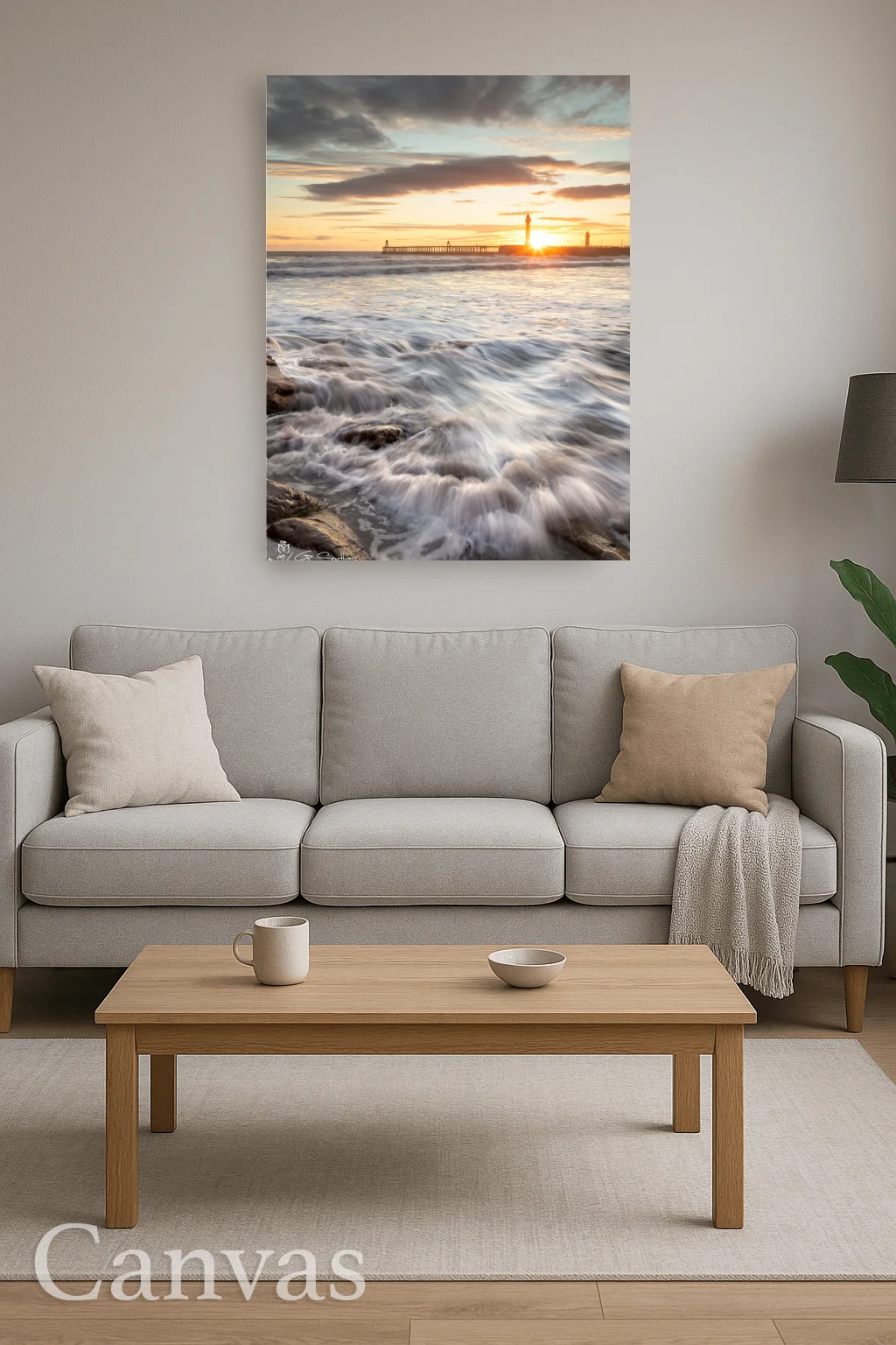 Whitby Beach Sunrise 8 Whitby Beach Sunrise - Wall-art-for-living-room-portrait