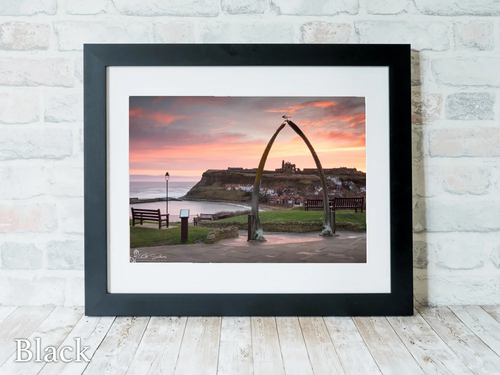 Whitby 6 Whitby - Black-Landscape-Frame