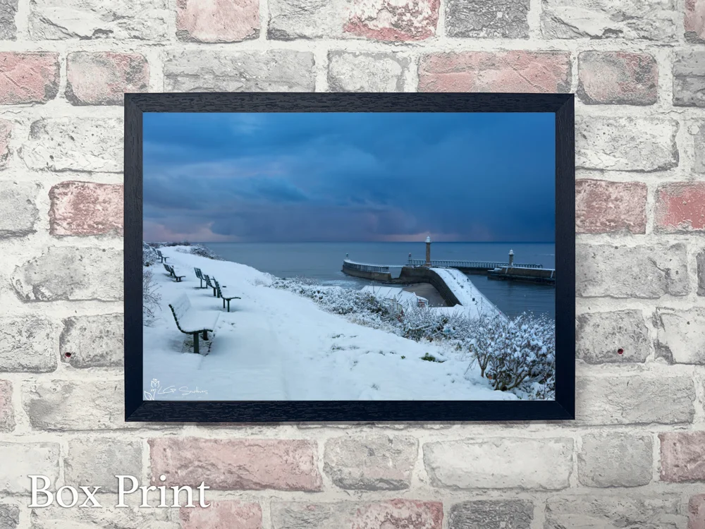 Whitby Coast In The Snow 4 Whitby Coast In The Snow - Landscape-Box-Print