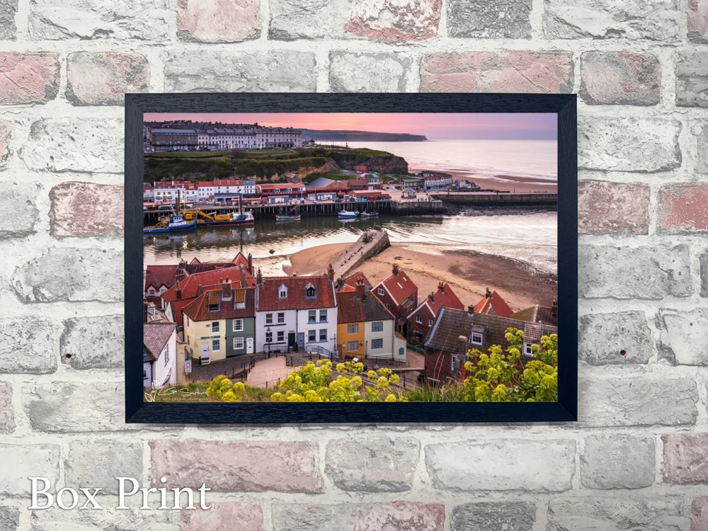 Whitby Evening 4 Whitby Evening - Landscape-Box-Print