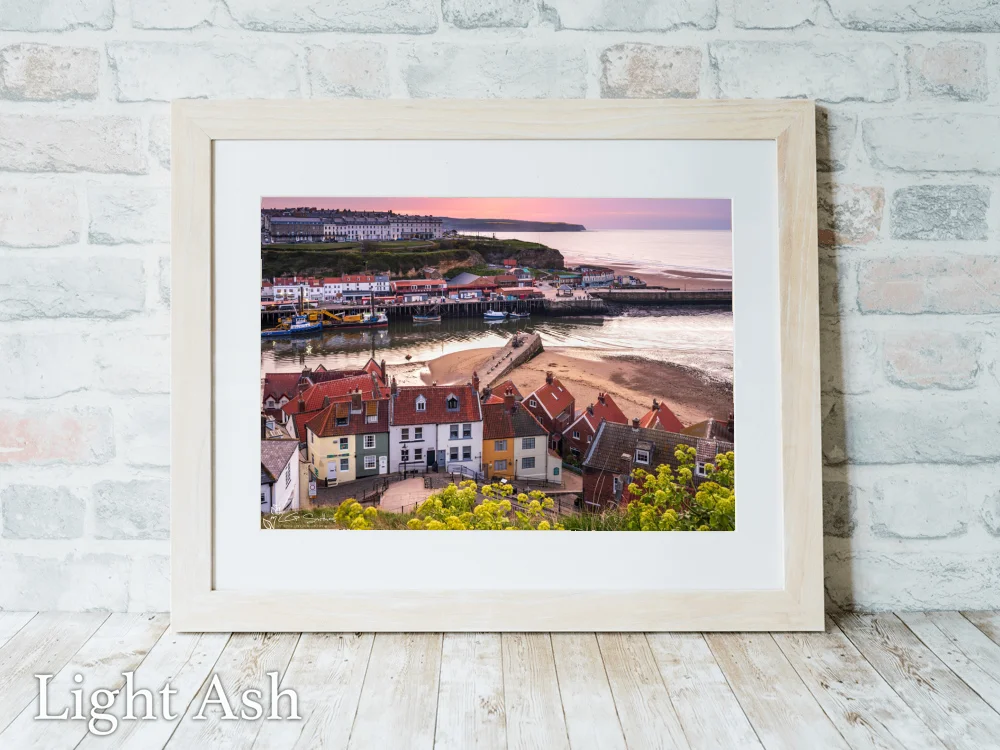Whitby Evening 5 Whitby Evening - Light-Ash-Landscape-Frame