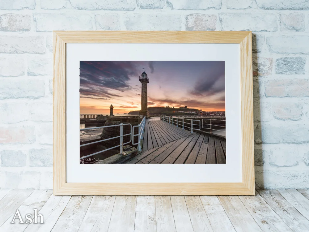 Whitby First Light 7 Whitby First Light - Ash-Landscape-Frame