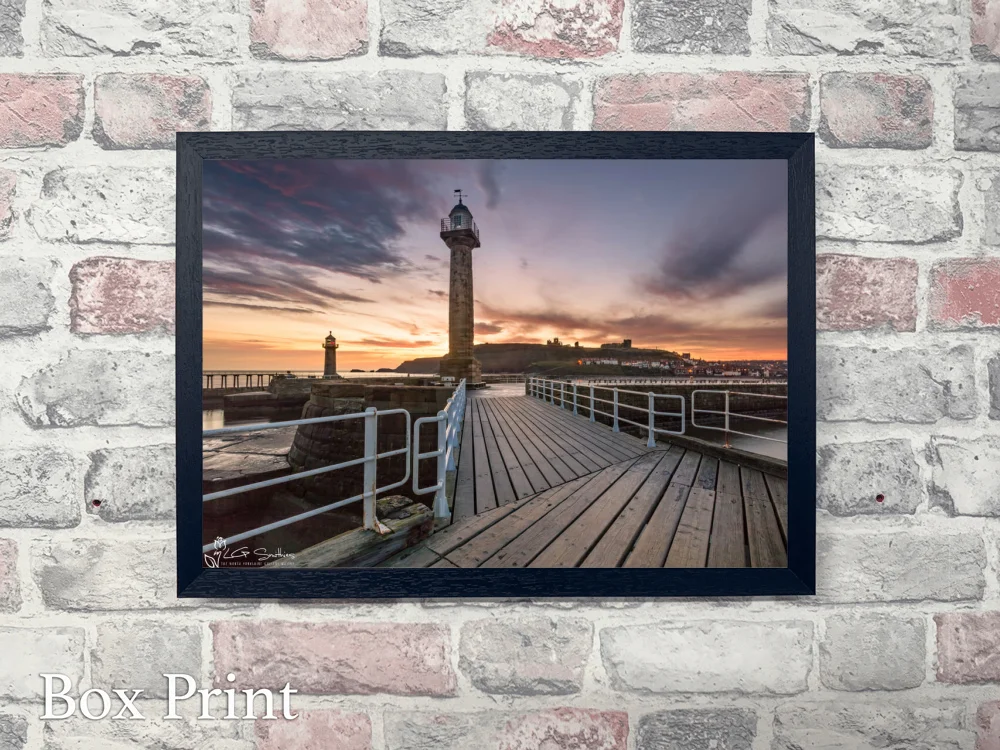 Whitby First Light 4 Whitby First Light - Landscape-Box-Print