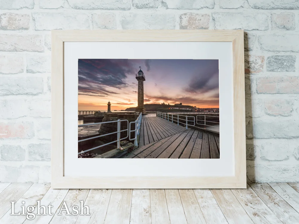 Whitby First Light 5 Whitby First Light - Light-Ash-Landscape-Frame