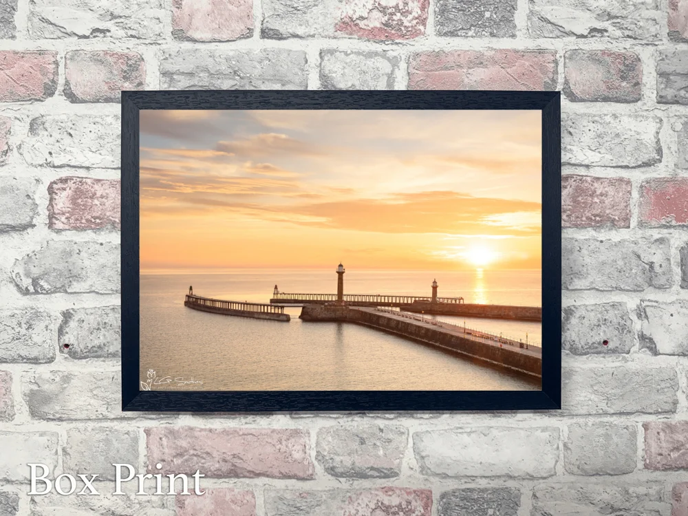 Whitby Harbour Summer Sunrise 2021 4 Whitby Harbour Summer Sunrise 2021 - Landscape-Box-Print