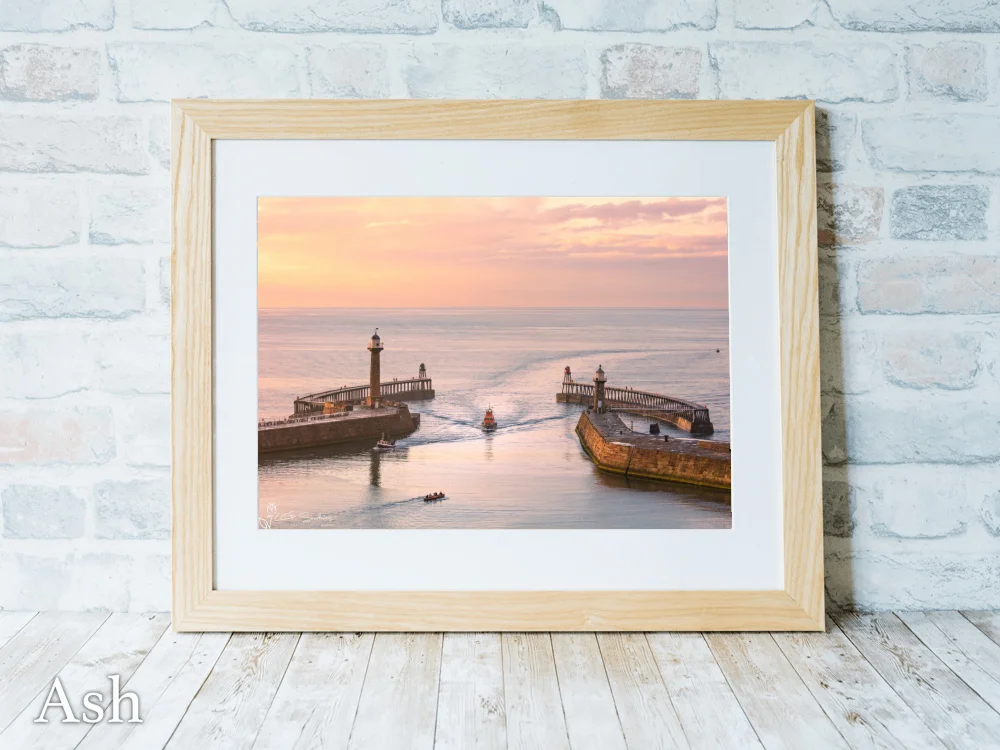 Whitby Lifeboat Returning Home 7 Whitby Lifeboat Returning Home - Ash-Landscape-Frame