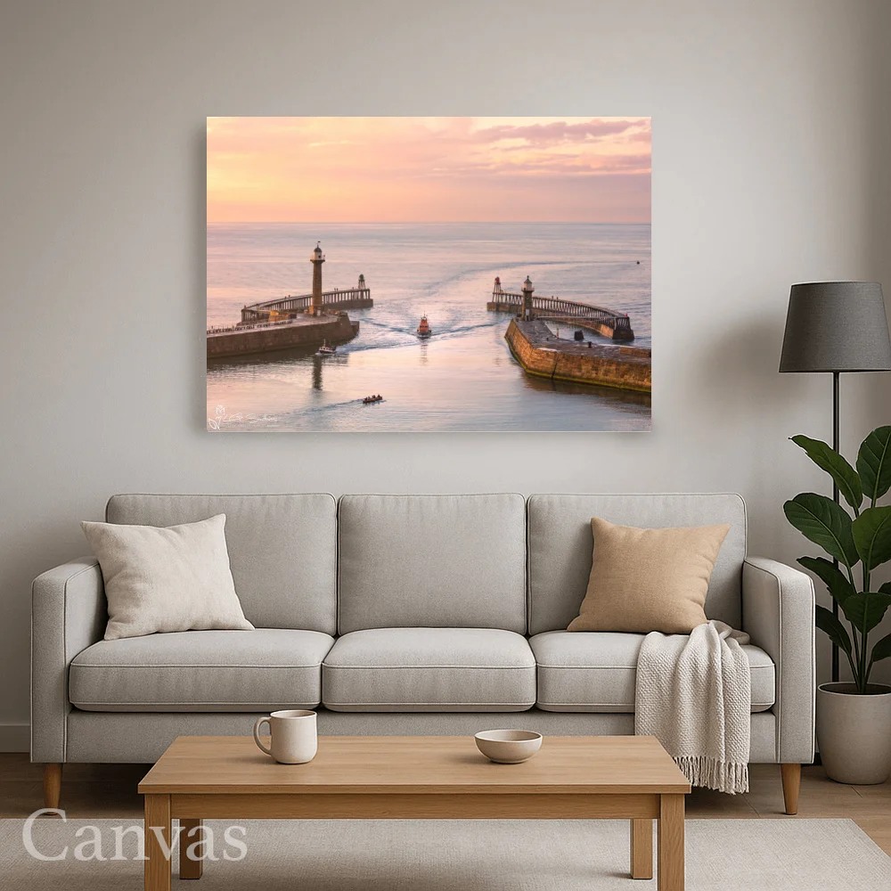 Whitby Lifeboat Returning Home 8 Whitby Lifeboat Returning Home - Wall-art-for-living-room-landscape