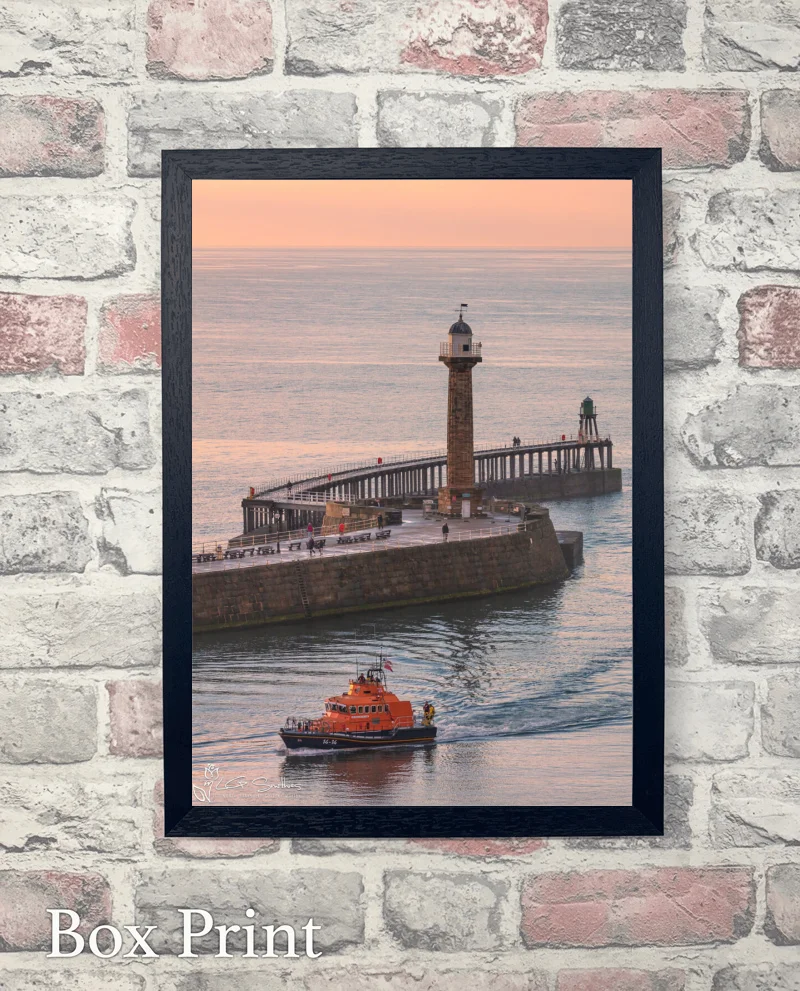 Whitby Lifeboat Returns To Port 6 Whitby Lifeboat Returns To Port - Box-Print-Portrait