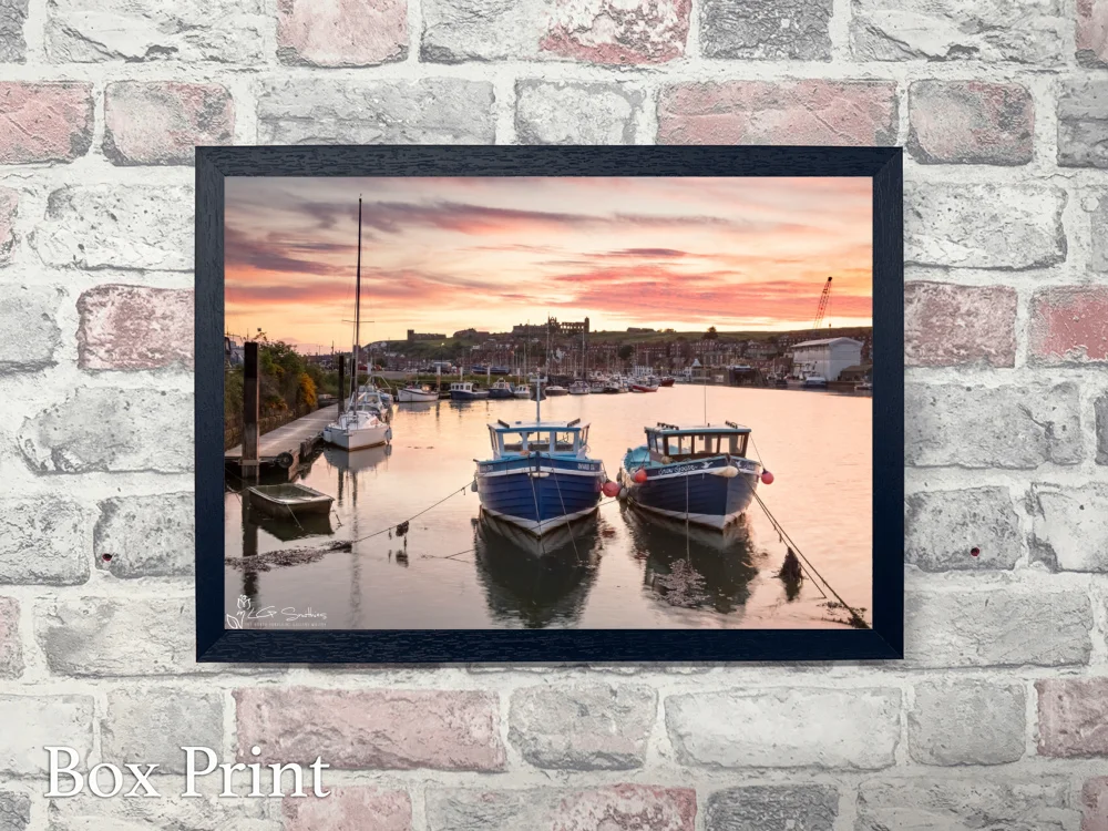 Whitby Marina At Dawn 4 Whitby Marina At Dawn - Landscape-Box-Print