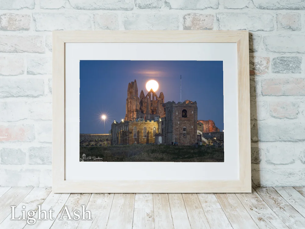 Whitby Moon 5 Whitby Moon - Light-Ash-Landscape-Frame