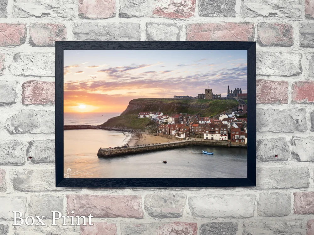 Whitby Morning 4 Whitby Morning - Landscape-Box-Print