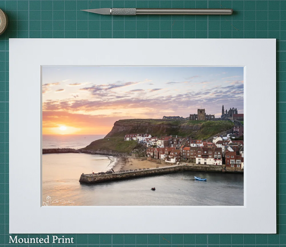Whitby Morning 2 Whitby Morning - Landscape-Mounted-Print