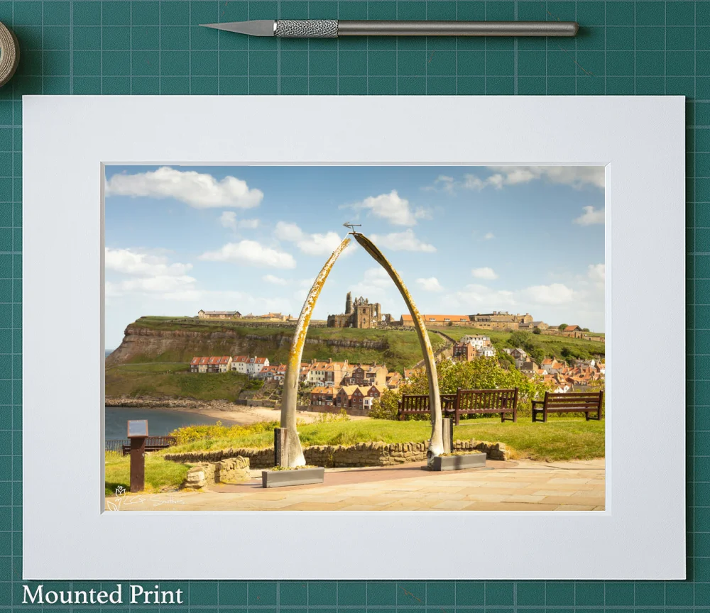 Whitby On A Sunny Spring Day 2 Whitby On A Sunny Spring Day - Landscape-Mounted-Print
