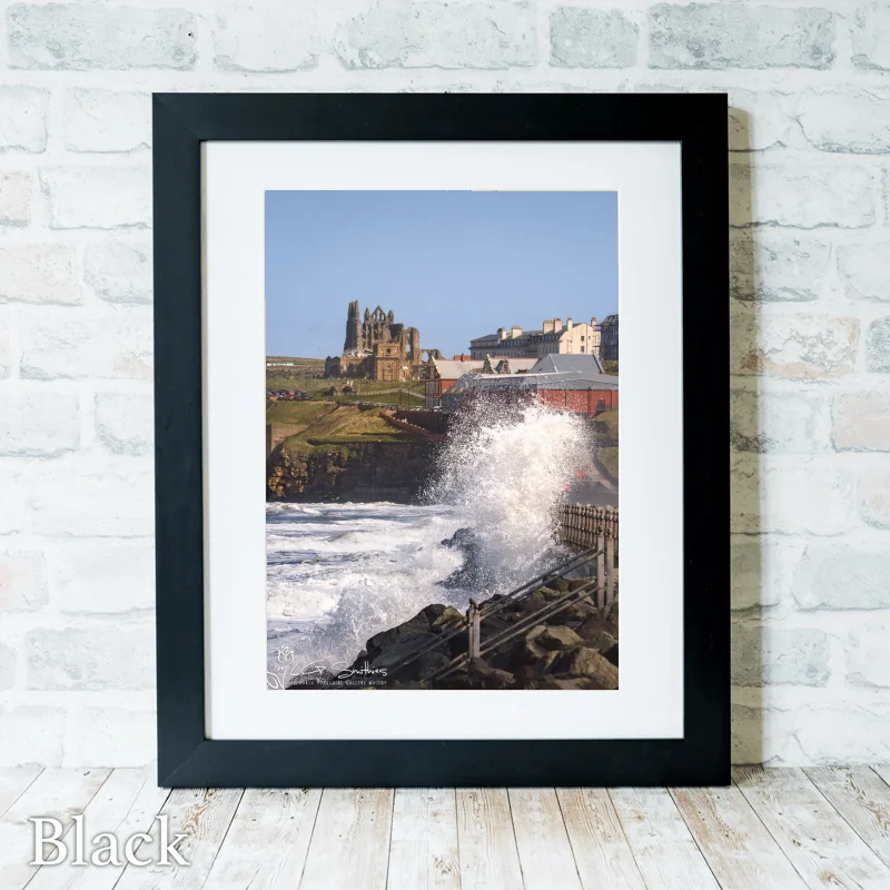 Whitby On Sea 3 Whitby On Sea - Black-Portrait-Frame