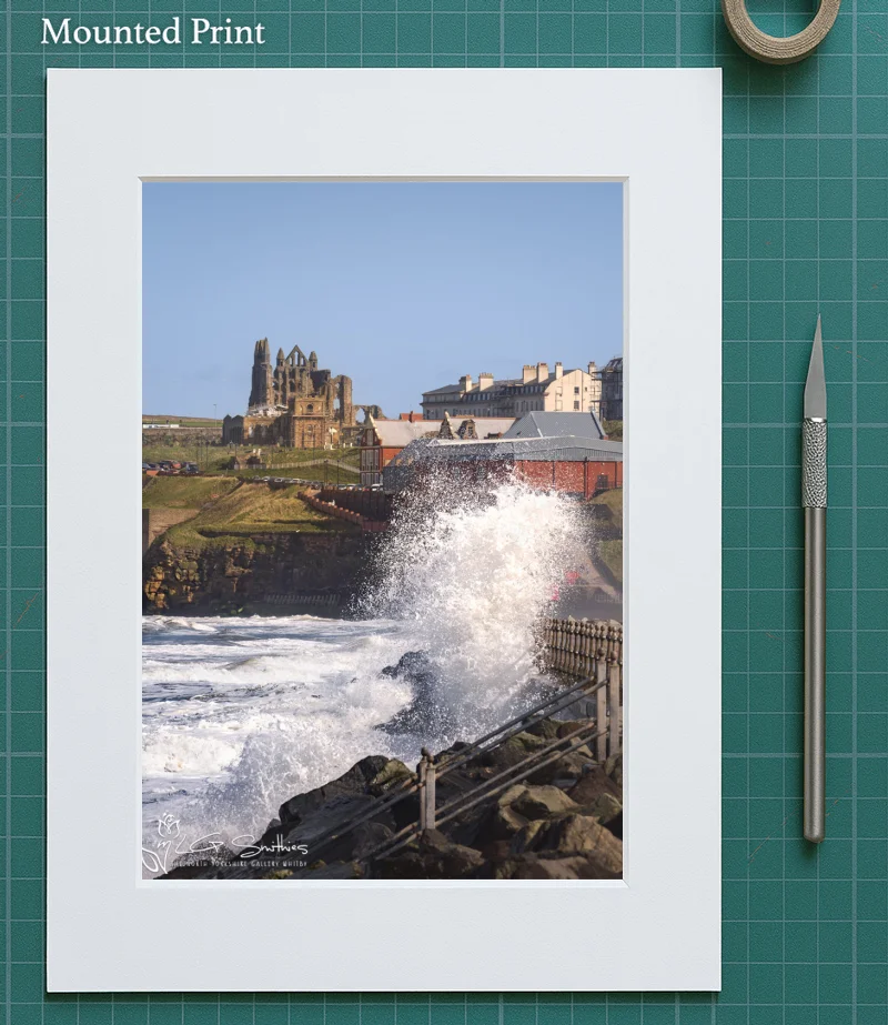 Whitby On Sea 5 Whitby On Sea - Mounted-Print-Portrait