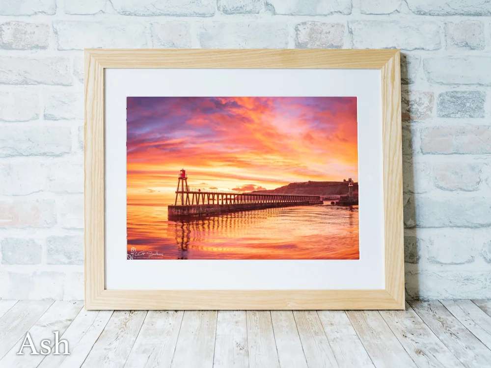 Whitby Pier At Sunrise 7 Whitby Pier At Sunrise - Ash-Landscape-Frame