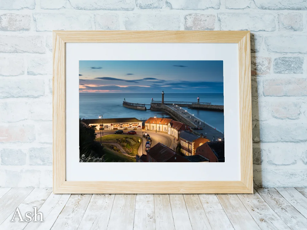 Whitby Piers From Khyber Pass 7 Whitby Piers From Khyber Pass - Ash-Landscape-Frame