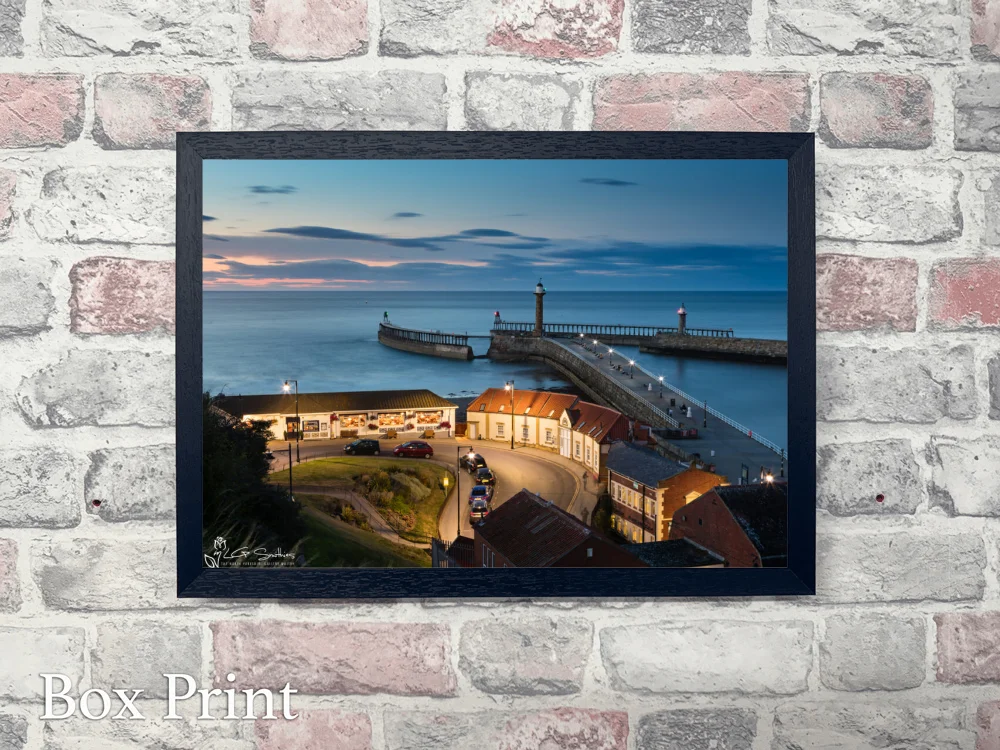 Whitby Piers From Khyber Pass 4 Whitby Piers From Khyber Pass - Landscape-Box-Print