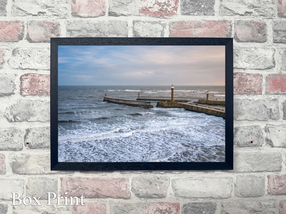 Whitby Sea 4 Whitby Sea - Landscape-Box-Print