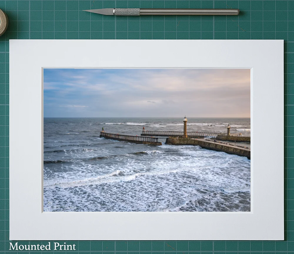 Whitby Sea 2 Whitby Sea - Landscape-Mounted-Print