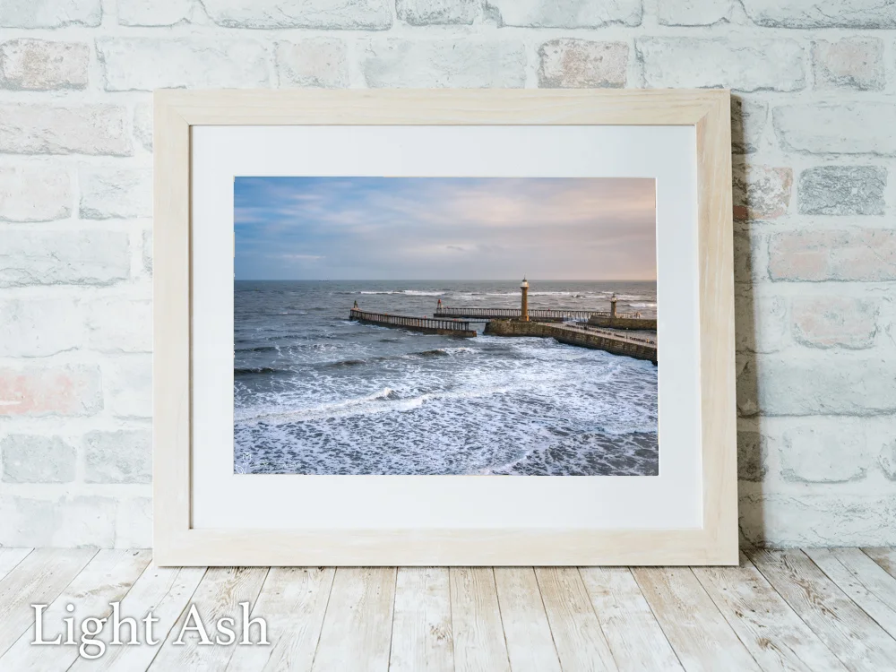 Whitby Sea 5 Whitby Sea - Light-Ash-Landscape-Frame