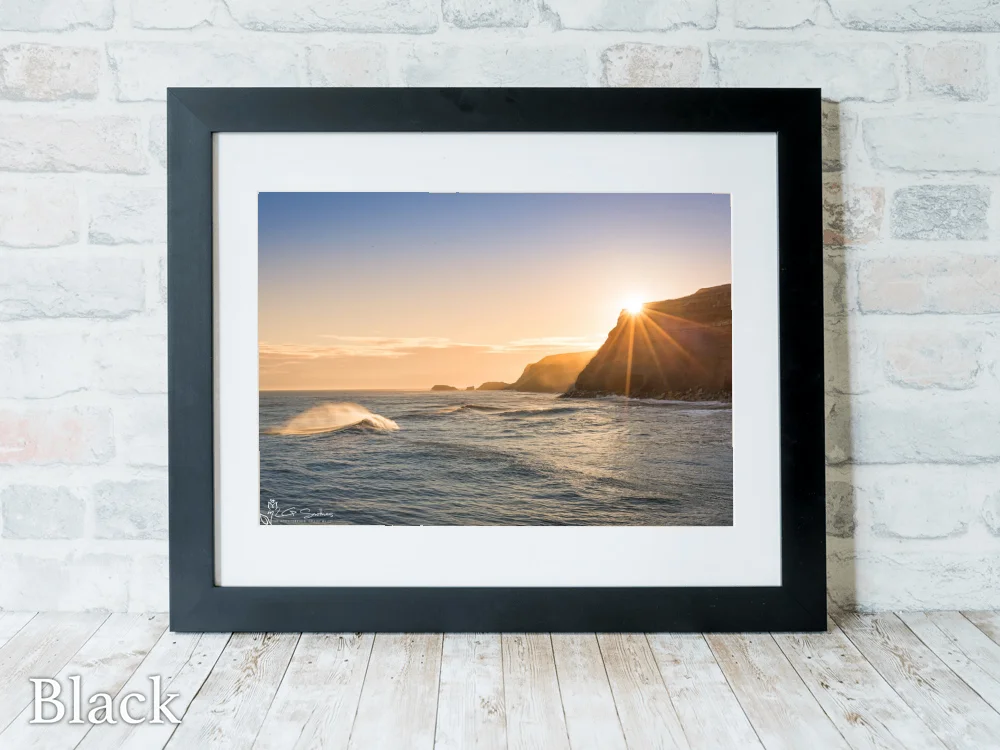 Whitby Sisters Sunrise 6 Whitby Sisters Sunrise - Black-Landscape-Frame