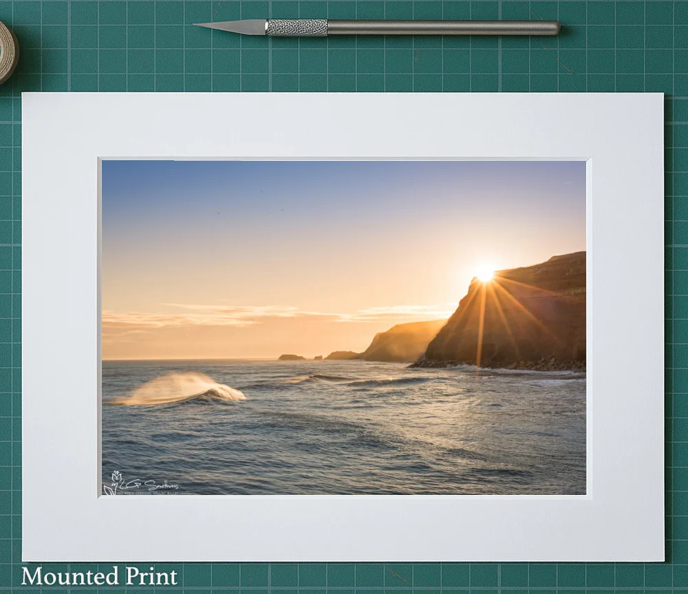 Whitby Sisters Sunrise 2 Whitby Sisters Sunrise - Landscape-Mounted-Print