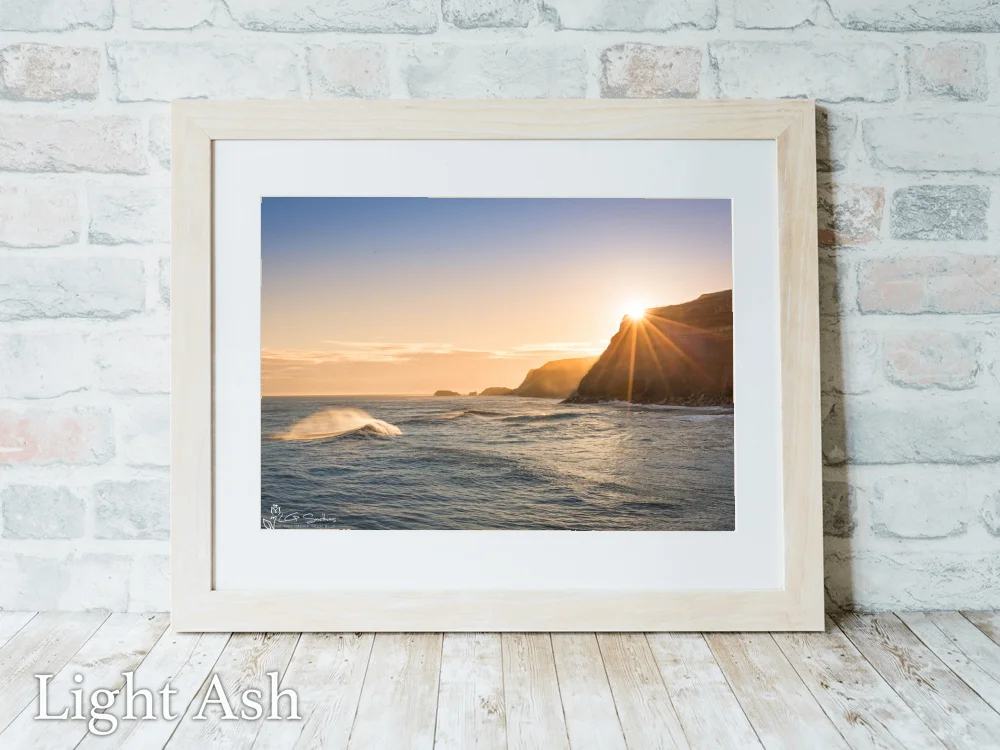 Whitby Sisters Sunrise 5 Whitby Sisters Sunrise - Light-Ash-Landscape-Frame
